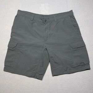 The North Face Cargo Shorts‎ Men Size 38 Dark Gray 9" Inseam Nylon Outdoors Gorp